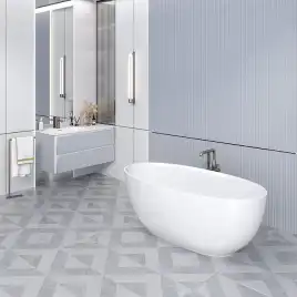 Ванна из литьевого мрамора  Aqua de Marco Caprice 160х80х60 1160WCAPR_GEL, Белая