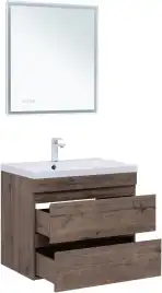 Тумба под раковину Aquanet Нота New 75 дуб веллингтон табак 334192