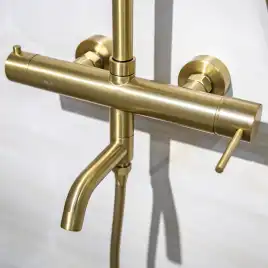 Душевая система AVS Slimmer 811-122-BG, брашированное золото