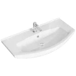 Тумба с раковиной напольная Aqwella Basic 80 см, BAS0108DZ, цвет Дуб золотой