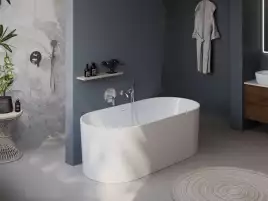 Акриловая ванна BelBagno 180х80 BB705-1800-800, отдельностоящая, Белая глянцевая