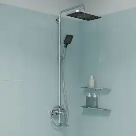 Душевая система IDDIS Parker PARSB3Fi06 для ванны с изливом цвет, Глянцевый хром