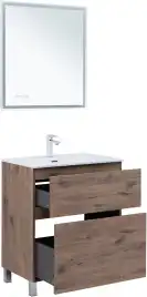 Тумба под раковину Aquanet Алвита New 70 напольная, дуб веллингтон табак, 344128