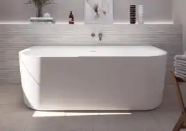 Акриловая ванна CEZARES METAURO-INT-Wall-180-80-60-W-MATT