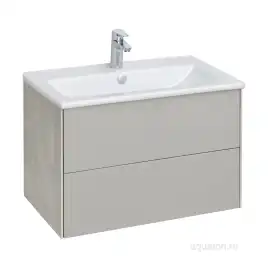 Тумба под раковину Aquaton Сохо 75 1A258101AJ9A0 подвесная цвет, слэйт / галька серая