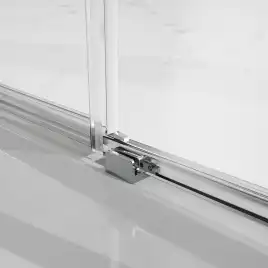 Душевой уголок Azario 90х90 AZ-R43-90-MB-CL, профиль черный матовый, стекло Прозрачное