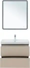 Тумба под раковину Aquanet Вега 2.0 70 бежевый, подвесная, 337942