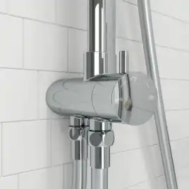 Душевая система IDDIS Swipe SWI3F97i76 с верхним тропическим душем цвет, Глянцевый хром