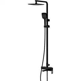 Душевая система Gappo G2417-6  с поворотным изливом, Черный матовый