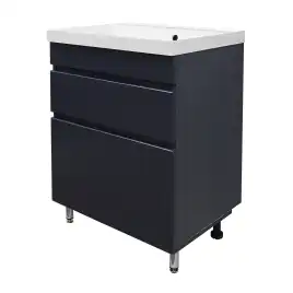 Тумба с раковиной Azario Эстима 60 CS00094593, напольная, Графит