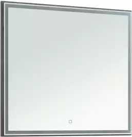 Зеркало Aquanet Nova Lite 90х80 242263 с подстветкой, сенсорный выключатель, Дерево темное