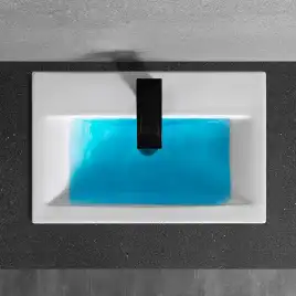 Умывальник CeramaLux 9393-60 615х390х170 Полувстраиваемая цвет Белый