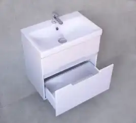 Тумба под раковину Jorno MODUO SLIM 60 Mod.01.60/P/W Белая