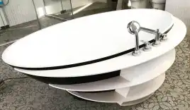 Ванна из искусственного камня Kolpa-San TRISTAN-FS 196X117 WHITE 815980