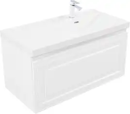 Тумба под раковину Aquanet Агата 100 белый сатин, 345483