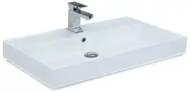 Раковина Aquanet Латина 75 242338 прямоугольная, Белая глянцевая