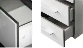 Тумба под раковину Aquanet Верона 58 белый (напольная 3 ящика) 178253