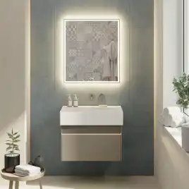 Тумба под раковину Kerama Marazzi LOGICA 70 см, LOG.70.2\SAN подвесная, Песчаный