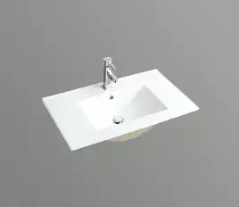 Умывальник CeramaLux 9080E 815х465х150 Полувстраиваемая цвет Белый