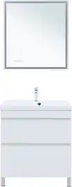 Тумба под раковину Aquanet Нота New 75 белый глянец, 344144