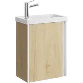 Тумба с раковиной подвесная Aqwella Urban 45 см, URB0145DD, цвет Дуб Давос
