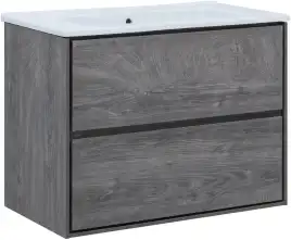 Тумба под раковину Aquanet Милан 85 дуб рошелье, подвесная, 339969