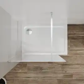 Душевая перегородка Azario 110 AZ-271-110-MGR-CGP, профиль графит матовый, стекло Прозрачное, с графическим принтом