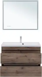 Тумба под раковину Aquanet Нота New 90 дуб веллингтон табак, 334193