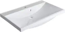 Раковина Aquanet Нота 75 281221 прямоугольная, Белая глянцевая