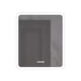 Зеркало с подсветкой AVS Байкал 60x70 см, часы и антипар