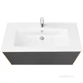 Тумба под раковину Aquaton Сохо 100 1A258201AJA00 подвесная цвет, дуб веллингтон / графит софт