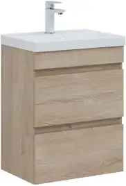 Тумба под раковину Aquanet Нота New 50 дуб светлый 334196