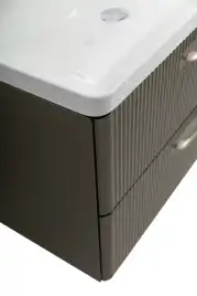 Тумба под раковину BelBagno DUE-600-2C-SO-GM-P подвесная Оружейная сталь