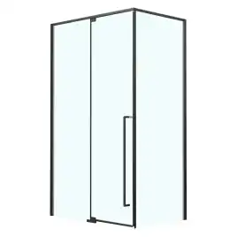 Душевой уголок Azario MALE SQR 100х100 AZ-J50-100-MB-CL, профиль черный матовый, стекло Прозрачное