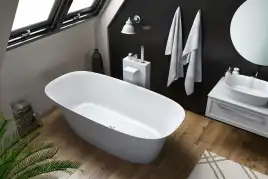 Ванна из искусственного камня Kolpa-San BLANCHE-FS 180X85 WHITE 561090