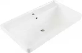 Раковина Aquanet Ирис 80 301805 прямоугольная, Белая глянцевая