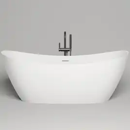 Ванна Salini NOEMI 185х80 101811SM из материала S-Stone, Белая матовая