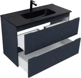 Тумба под раковину Aquanet Джейн (Flat) 100 маренго, подвесная, 335431