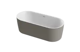 Акриловая ванна CEZARES METAURO-INT-Central-180-80-60-G-W-MATT, Серая матовая