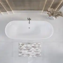 Ванна из литьевого мрамора  Aqua de Marco FIDJI 190х87 Белая 1190WFID