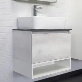 Тумба с умывальником Comforty Прага 60 Дуб белый, 00-00014536