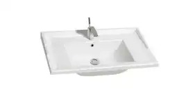 Умывальник CeramaLux 840-70 700х460х210 Полувстраиваемая цвет Белый