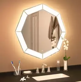 Зеркало Azario Renato 80х80 CS00063643 с подстветкой, сенсорный выключатель с функцией диммера