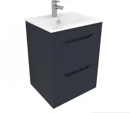 Тумба под раковину Aquanet Практика 50 маренго (2 ящика) 330456