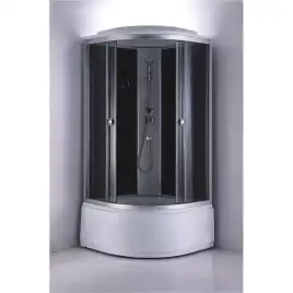 Душевая кабина Loranto 100х100, высокий поддон, Тонированное стекло, CS-888EATM/B-100