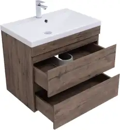 Тумба под раковину Aquanet Нота New 75 дуб веллингтон табак 334192