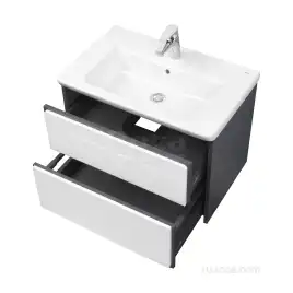 Тумбы под раковину Roca Ronda 70 ZRU9302964 подвесная, цвет, Белый глянец / Антрацит
