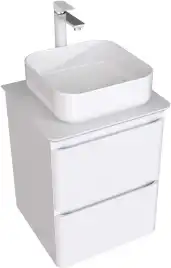 Тумба под раковину Aquanet Эмбер 50 белый матовый 330463