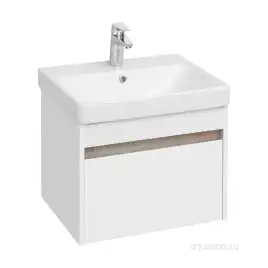 Тумба под раковину Aquaton Марти 55 1A263201MY010 подвесная цвет, белый / дуб эндгрейн