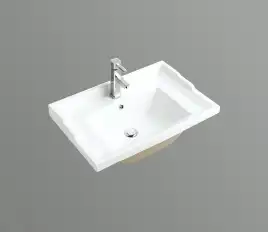 Умывальник CeramaLux 840-70 700х460х210 Полувстраиваемая цвет Белый